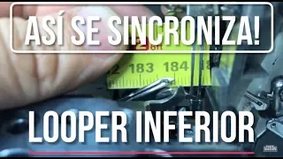 Cómo sincronizar looper inferior con aguja (Fileteadora) | Pegasus M752 | Profe Suescún | 4K