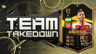 THE HARDEST SQUAD BUILDING SERIES EVER!!! 92 EUROPA LEAGUE TOTKS AUBAMEYANG!!! Fifa 19 Team Takedown