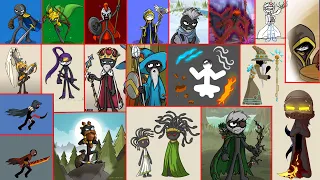 All Stick War  Leaders, Generals, Founders, Bosses, Elementals , Royal Siblings