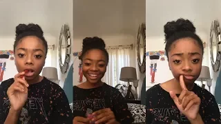 [2/2] Skai Jackson | Instagram Live Stream | 16 July 2017 | Answer Fan Questions