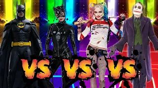 Tiles Hop - Batman vs Cat Woman vs Harley Quinn vs Joker
