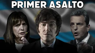 Javier Milei contra Sergio Massa y Patricia Bullrich