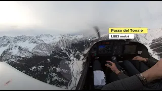 Volo in ultraleggero da Trento a Saronno (Cogliate) 13-01-2023.