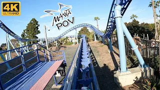 Manta POV (Front Row, 4K 60FPS, Night), SeaWorld San Diego Mack Multi-Launch Coaster | Non-Copyright