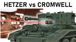 HETZER vs CROMWELL | 7.5cm Pzgr.39 vs Riveted Layered Plates Armour Piercing Simulation