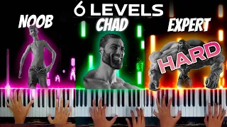 6 LEVELS of Gigachad FREE SHEET MUSIC - Uikeloop