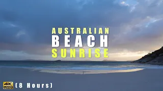 4K Australia Beach Sunrise - Albany - Water Sounds - White noise - Relaxing Nature Video