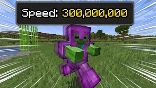 Minecraft but Everything moves at the Speed of Light