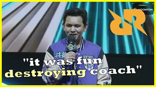 Karl on how he feel going against RRQ with his former Coach