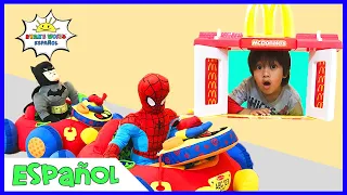 McDonald's Drive Thru Pretend Play Food Toys para niños con Happy Meal Surprise