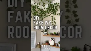 ✨ DIY Fake Ivy Room Decor ✨ Aesthetic Vines Home Decoration 😍 #shorts #diyroomdecor #aestheticdecor