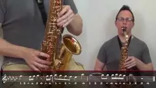 How to play "The Final Countdown" by Europe on Saxophone (Saxophone Lessons SC105)