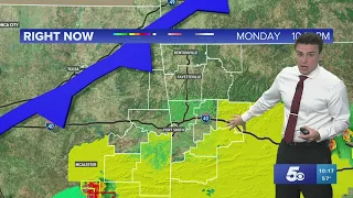 Storms moving east into central and eastern Arkansas | Apr 11 Forecast