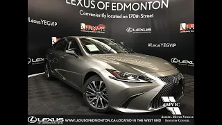 Silver 2019 Lexus ES 300H Luxury Package Review Edmonton Alberta - Lexus of Edmonton New