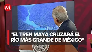 Puente en río Usumacinta para paso del Tren Maya estará listo en 3 meses: AMLO