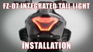 How to install Integrated Tail Light on a 2013-2017 Yamaha FZ-07 / MT-07 by TST Industries