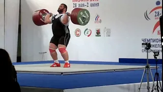 Russian Chingiz Mogushkov, 540 pounds clean & jerk