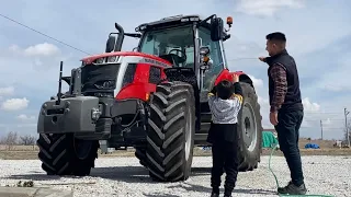 Yeni Dev Traktörümüz 🚜 Köyün En Büyüğü! Genel İzlenimler / Massey Ferguson 7S.180