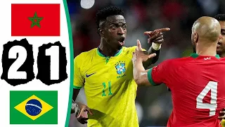Morocco vs Brazil 2-1 | All Goals & Extended Highlights | 25 March, 2023