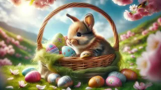 Easter Bunny Rabbits & Calm Instrumental Music Background Playlist to Work Study Relax or De-Stress