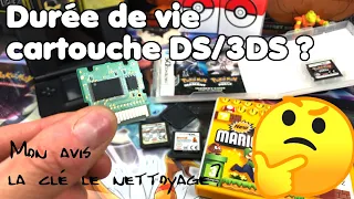 Durée de vie cartouches DS/3DS ne jetez pas vos cartouches tuto nettoyage peut-etre la solution