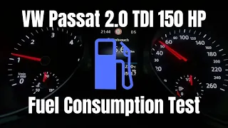 2023 VW Passat Variant 2.0 TDI 150 HP | Fuel Consumption Test 100-160 KMH