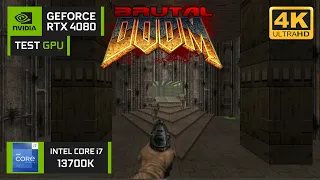 Brutal Doom II | RTX 4080 | Intel Core i7-13700K | 4K | Ultra Settings | TEST GPU