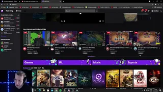 Jankos showed his recommended channels on Twitch