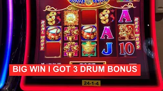 Big Win!!! Got 3 Drum Bonus on Dancing Drums