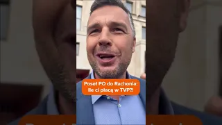 "Ile ci płacą w TVP Info?". Poseł PO zadaje Michałowi Rachoniowi niewygodne pytanie