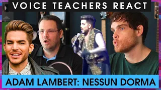 Voice Teachers React to Adam Lambert - Nessun Dorma (Puccini Cover) (Featuring Marc Reynolds)