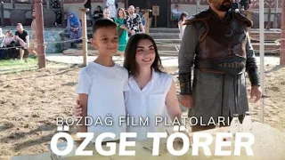 |OZGE TORER💗| Visits kurulus Osman set| Bozdag Film platolari| Fans at the set to meet Ozge Torer|💗