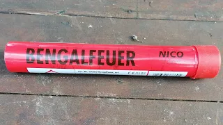 Bengalfeuer Rot Nico | Zünden mit Pyrospecial und Twinsfireworks | Feuerwerksameise