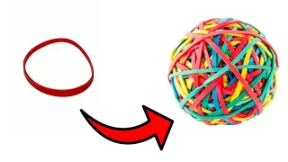 Hamne rubber band se ball 😲 bana diya|| it's a very crazy Experiment||..