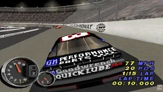 NASCAR 99 - PS1 Gameplay (1080p60fps)