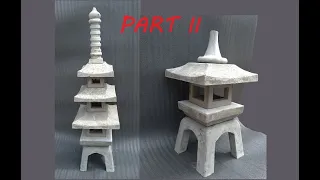 Making concrete asian lanterns part 2