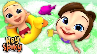 Bath Fun Song - Hey Spiky Nursery Rhymes & Kids Songs