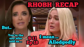 RHOBH RECAP & RANTS| Erica Girardi Edition|S11 Ep18 Commentary, Opinion,& SHADE|w/Mariam, and Mel C!