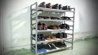 How To Make Shelves For Shoes Using PVC Pipe