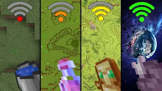 MLG drop with different Wi-Fi in Minecraft