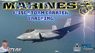 U. S. Marines Bring F-35C To Hawaii For Carrier Storm Training! MICROSOFT FLIGHT SIMULATOR XBOX