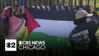 Pro-Palestinian protest encampment begins at DePaul University