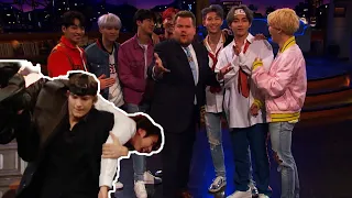 BTS Perform "Black Swan" And Play Hide-And-Seek With Ashton Kutcher On James Corden's Show | MEAWW