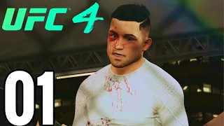 UFC 4 Featherweight Career Mode Walkthrough Part 1 - THE BOXER!