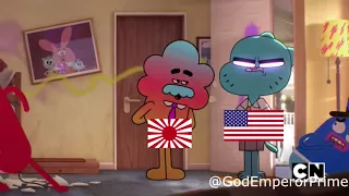 America vs Japan | Gumball WW2 Meme