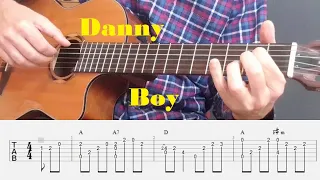 Danny Boy - Traditional - Fingerstyle Guitar Tutorial Tab