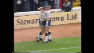 1990-91 - Tottenham 3 Derby 0 - Paul Gascoigne Hat Trick