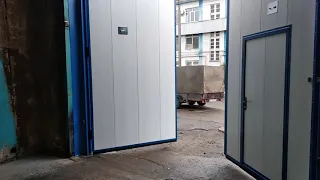 Распашные ворота на заводе Позис