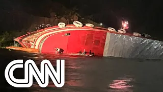 Dezenas de pessoas são resgatadas após naufrágio no Amazonas  | CNN 360º