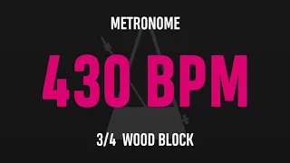430 BPM 3/4 - Best Metronome (Sound : Wood block)
